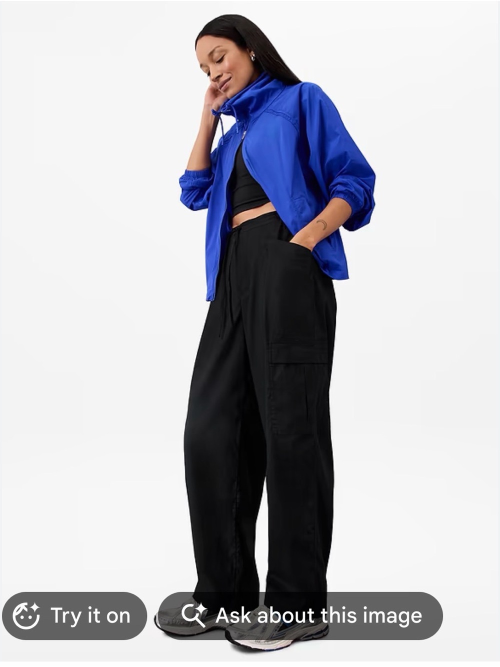 ATHLETA Straight Leg Paradise Cargo Pant Women’s Size S- Black